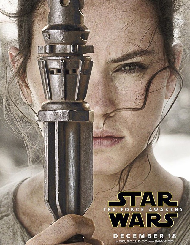 Daisy Ridley in Zvaigzdziu karai: galia nubunda (2015)
