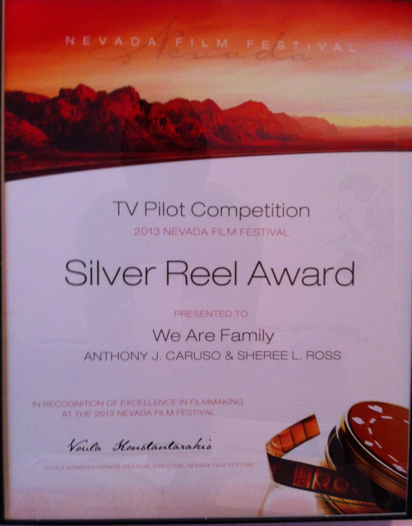 Nevada Film Festival Silver Reed Award