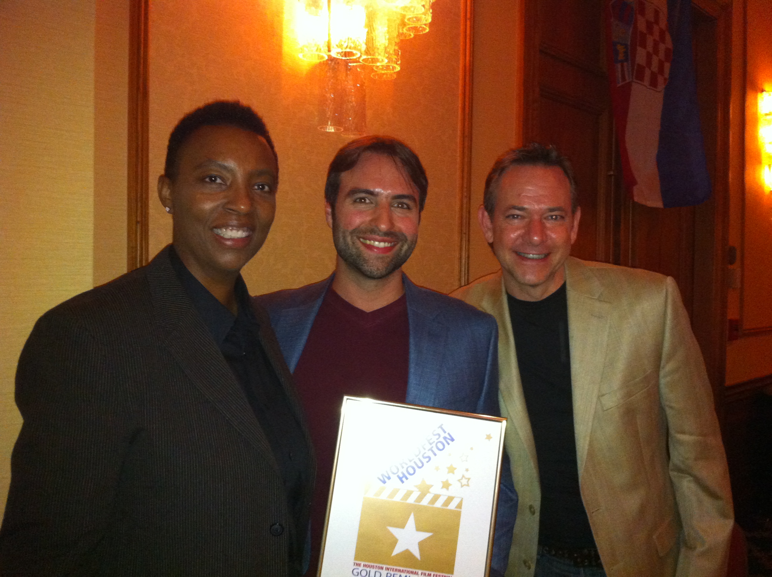 Sheree L. Ross, Anthony Caruso and Steven Busby at The Houston International Film Festival 2013