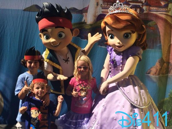 August Maturo, Mckenna Grace, and Ocean Maturo attend Disney Event Pirate and the Princess 'Power of Doing Good'