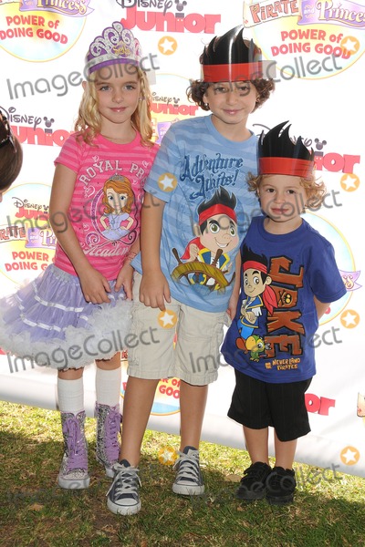 Mckenna Grace, August Maturo, and Ocean Maturo attend Disney Jr. 