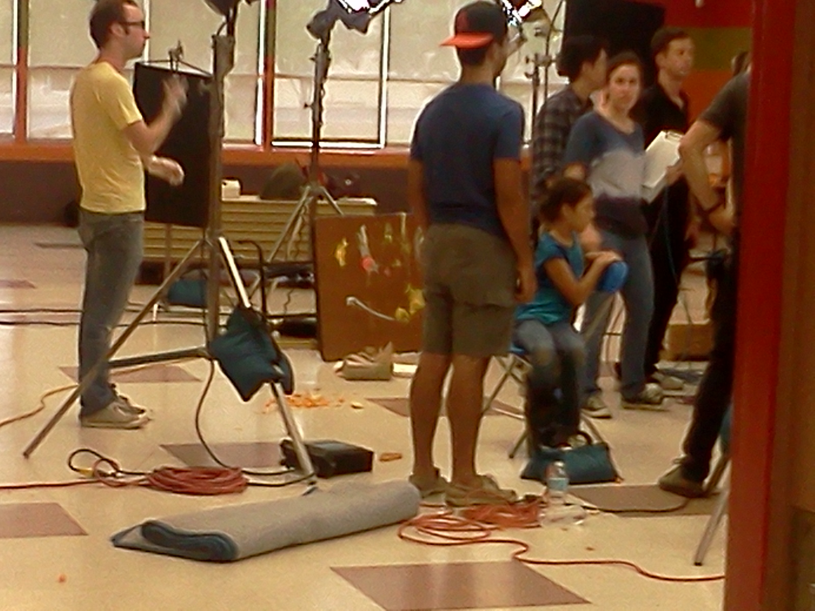 On the set of Incident at public school 173 (aka Food Fight)