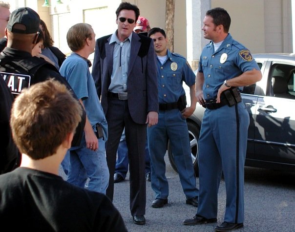 As Sgt. Macrea in LIVING AND DYING with Jon Keeyes (Director) and Michael Madsen