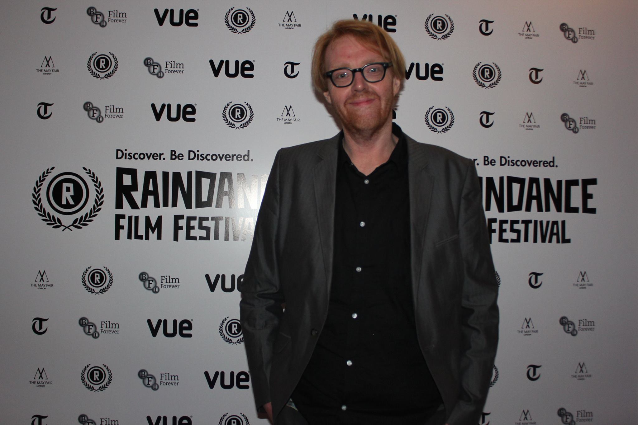 Andrew Buckley at the Showpieces premiere, Raindance Film Festival, 2014