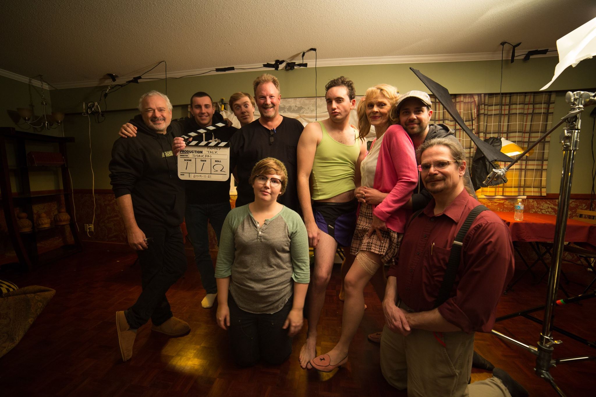 Robert David Duncan, director, on the set of the series Just Coffee, season 2, episode 6 