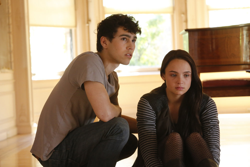 Still of Max Schneider and Stevie Lynn Jones in Crisis (2014)