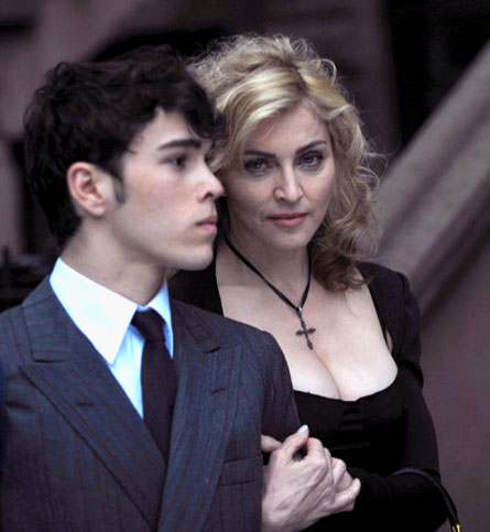 Max and Madonna shooting A/W2010 Dolce & Gabbana ad campaign