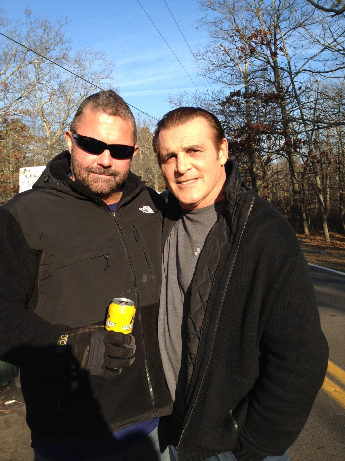 kane Hodder & kenny Simmons on set Old 37