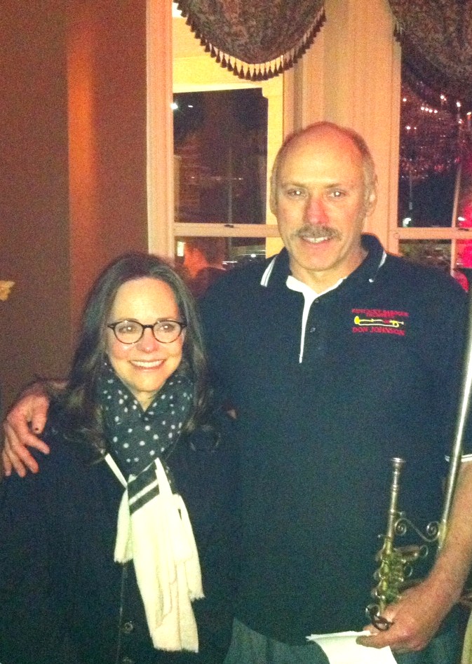 Don with Sally Field at the Lincoln cast party.