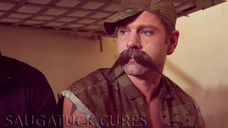 Robert T. Christensen as the Village People Impersonator- Army Guy in Saugatuck Cures.