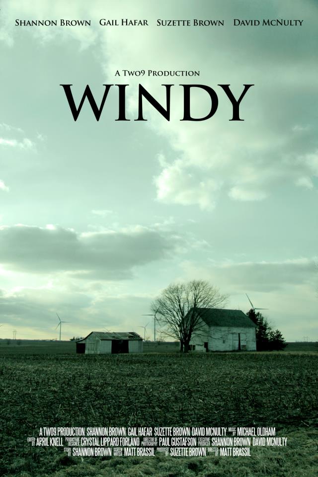Official poster for Windy with Shannon Brown, Gail Hafar and David McNulty.