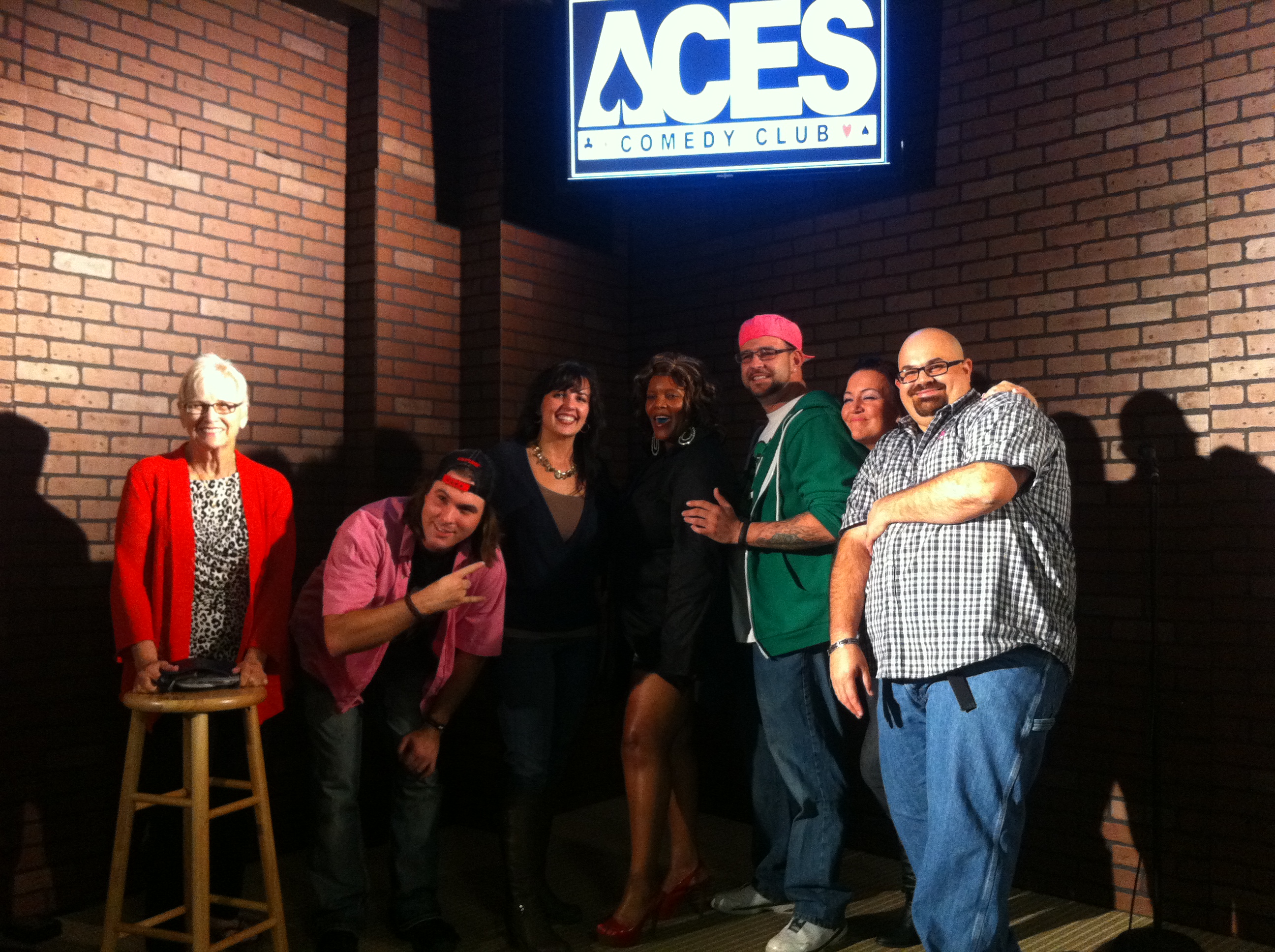 Performing stand up comedy at Aces Comedy Club in Murrieta, CA.
