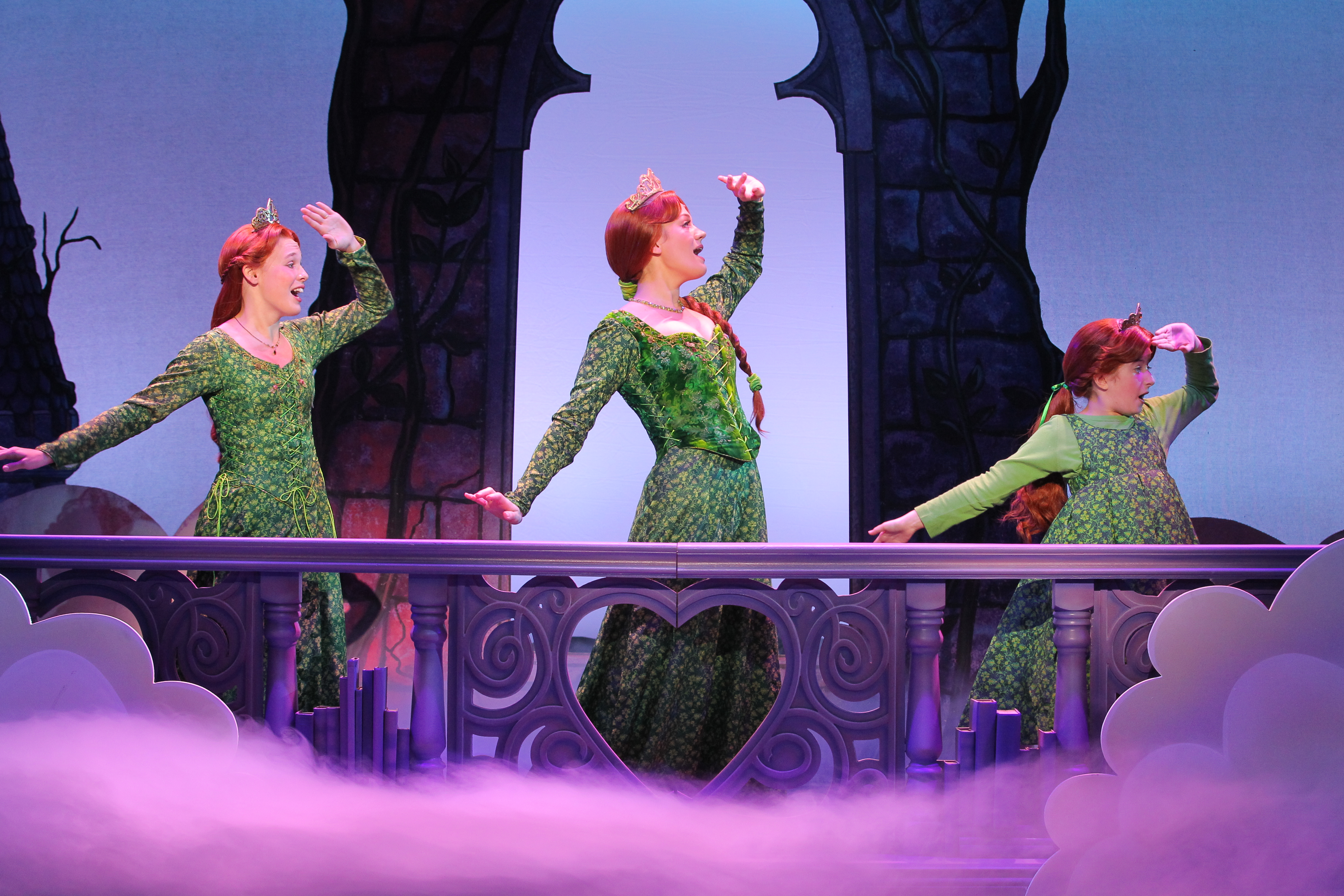 Alexa Kerner as Young Fiona in the National Tour of Shrek the Musical