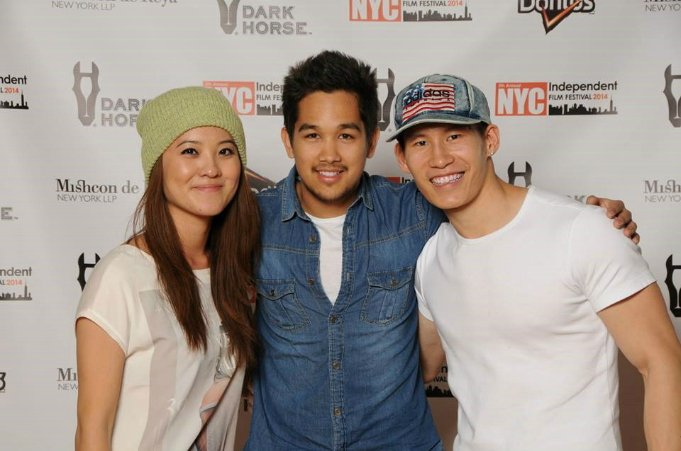 Bruce Chong with Chris Chung and Mio Tashiro at the New York City Independent Film Festival