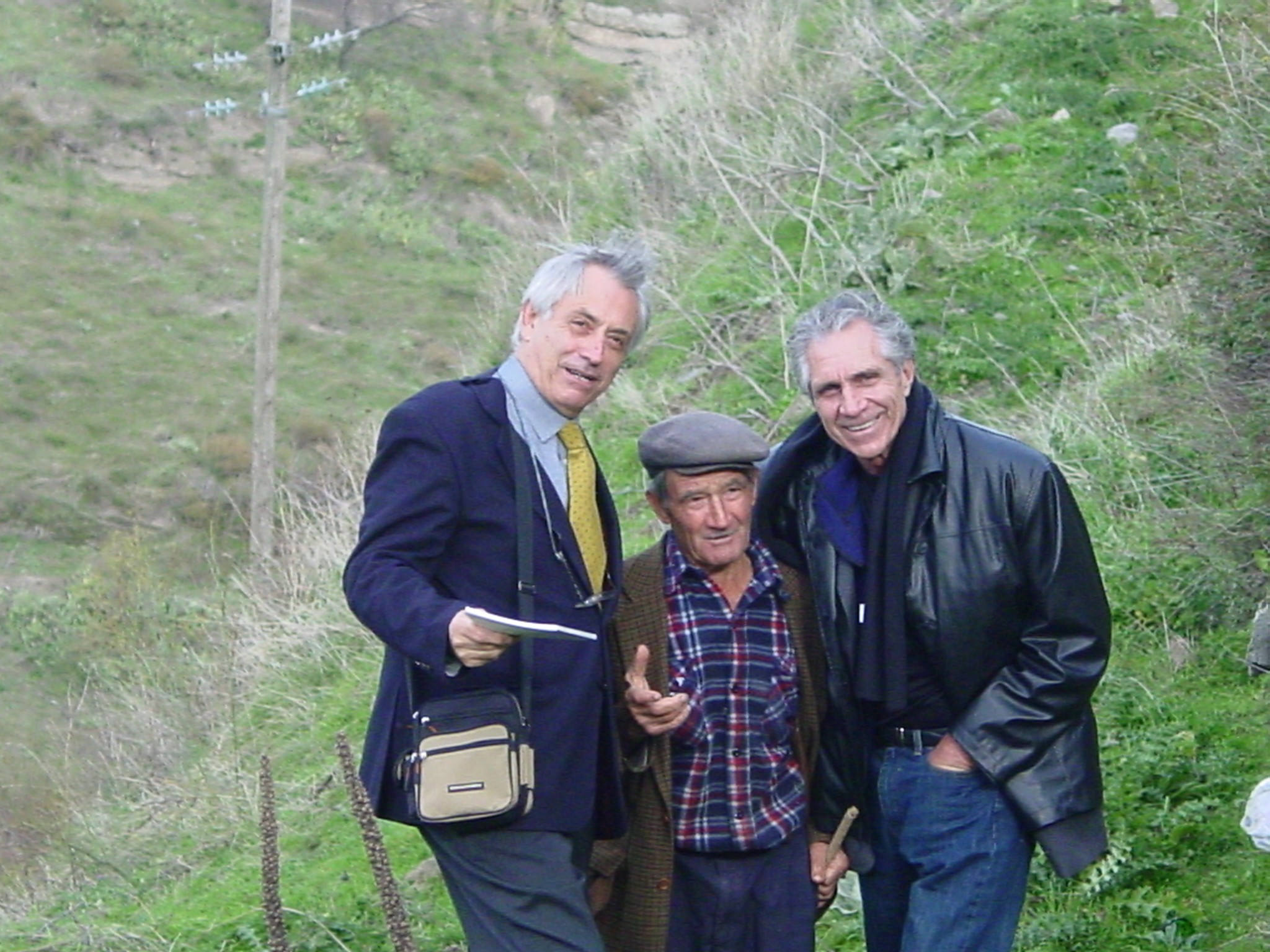 In Barile Italy with a professor and a shepherd