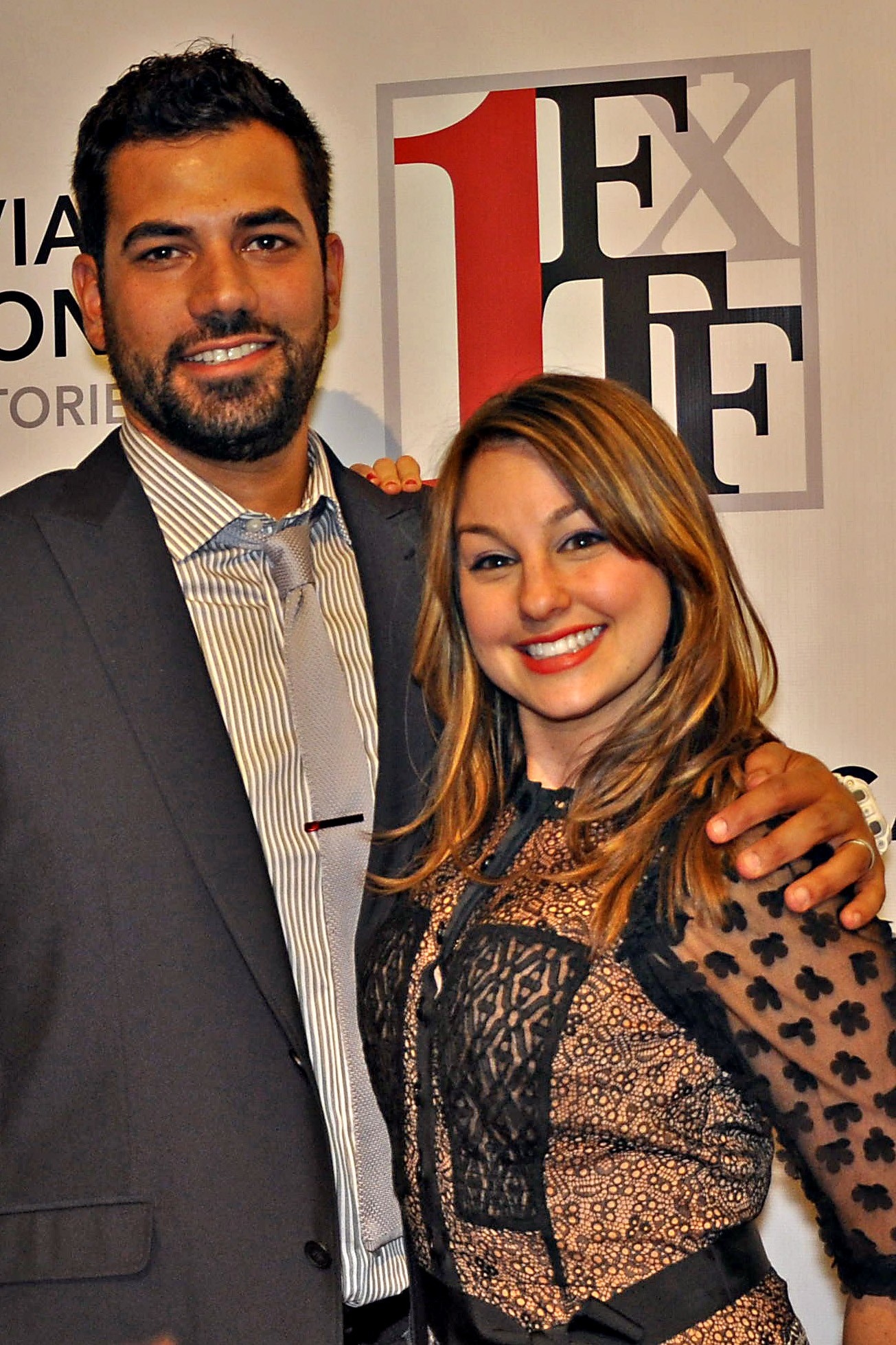 Ali Kafshi and Daniela Schrier Kafshi supporting Fall to Rise at the First Time Fest in NYC