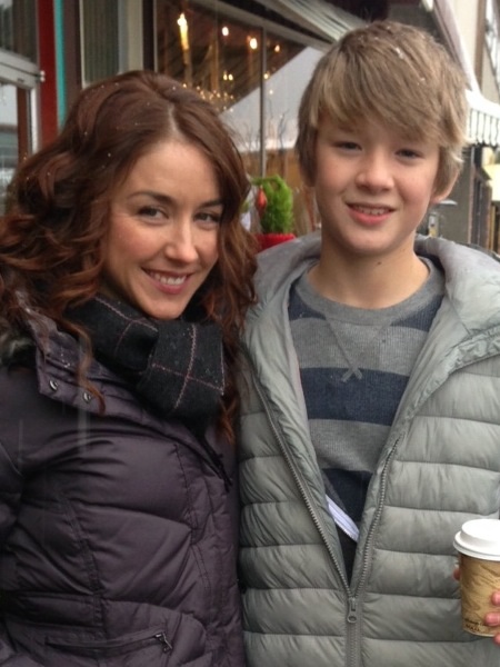 Cole with Erin Karpluk