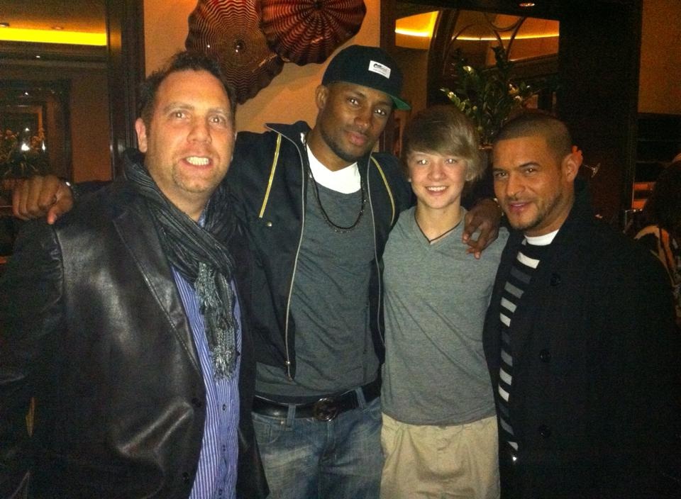 Cole with Rapper Major Williams and manager C.Allen Kotler