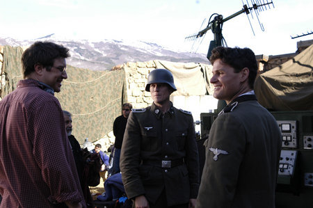 David Flores Directs Corin Nemec and James Pomichter on the set of, 