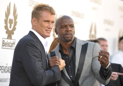 Dolph Lundgren and Terry Crews at event of The Expendables (2010)