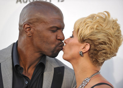 Terry Crews and Rebecca Crews at event of The Expendables (2010)