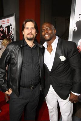 David Ayer and Terry Crews at event of Street Kings (2008)