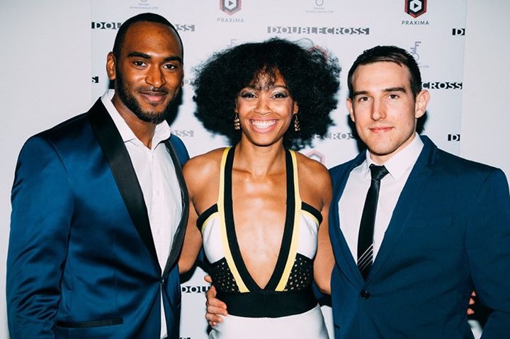 Tyler Fayose at the Double Cross Premiere starring Kyla Frye and Sam Benjamin