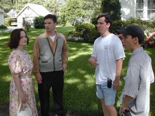 Joel Moser, Katharine Phillips Moser, Peter Dillard and Thomas D. Moser in The Fountain (2001)