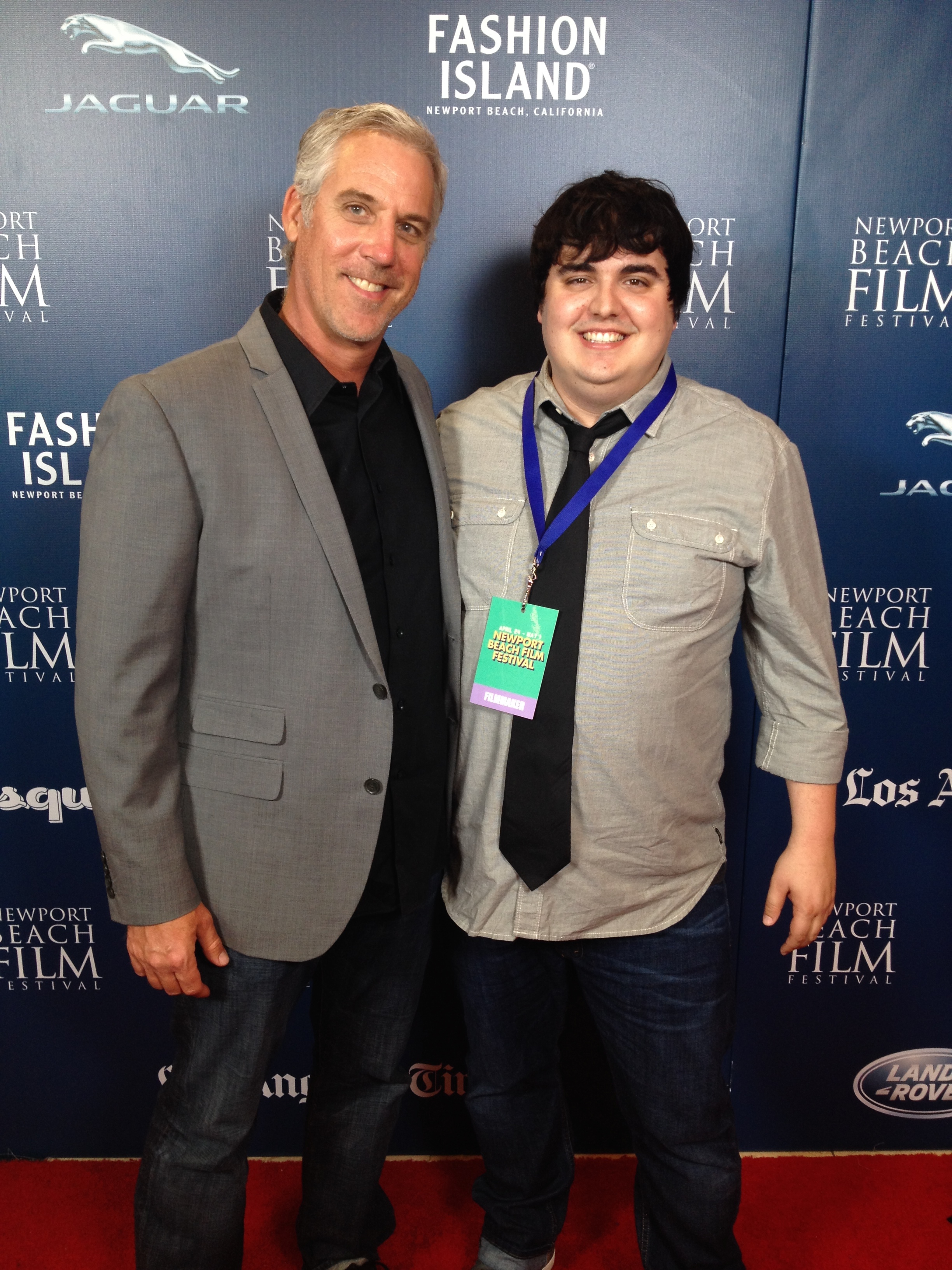 Perry Thomas and Justin Giddings at the Newport Beach Film Festival