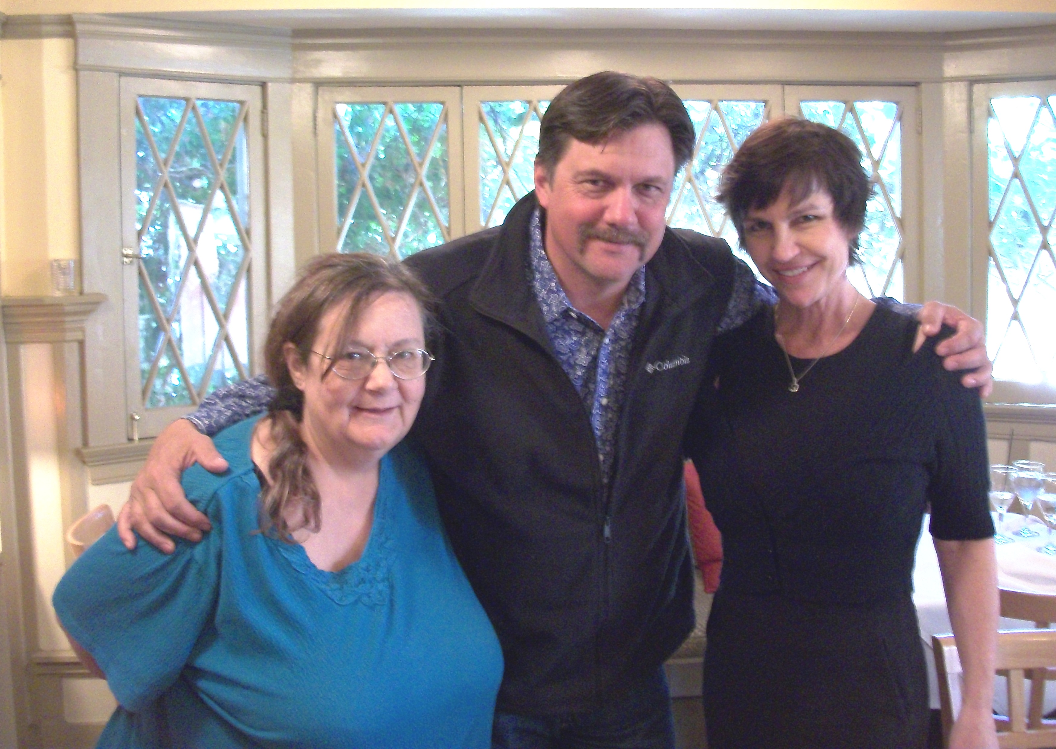 Cheryl Whitman Dubuque, Glynn Praesel and Kassi Crews. Meeting in Hollywood on several projects and post.