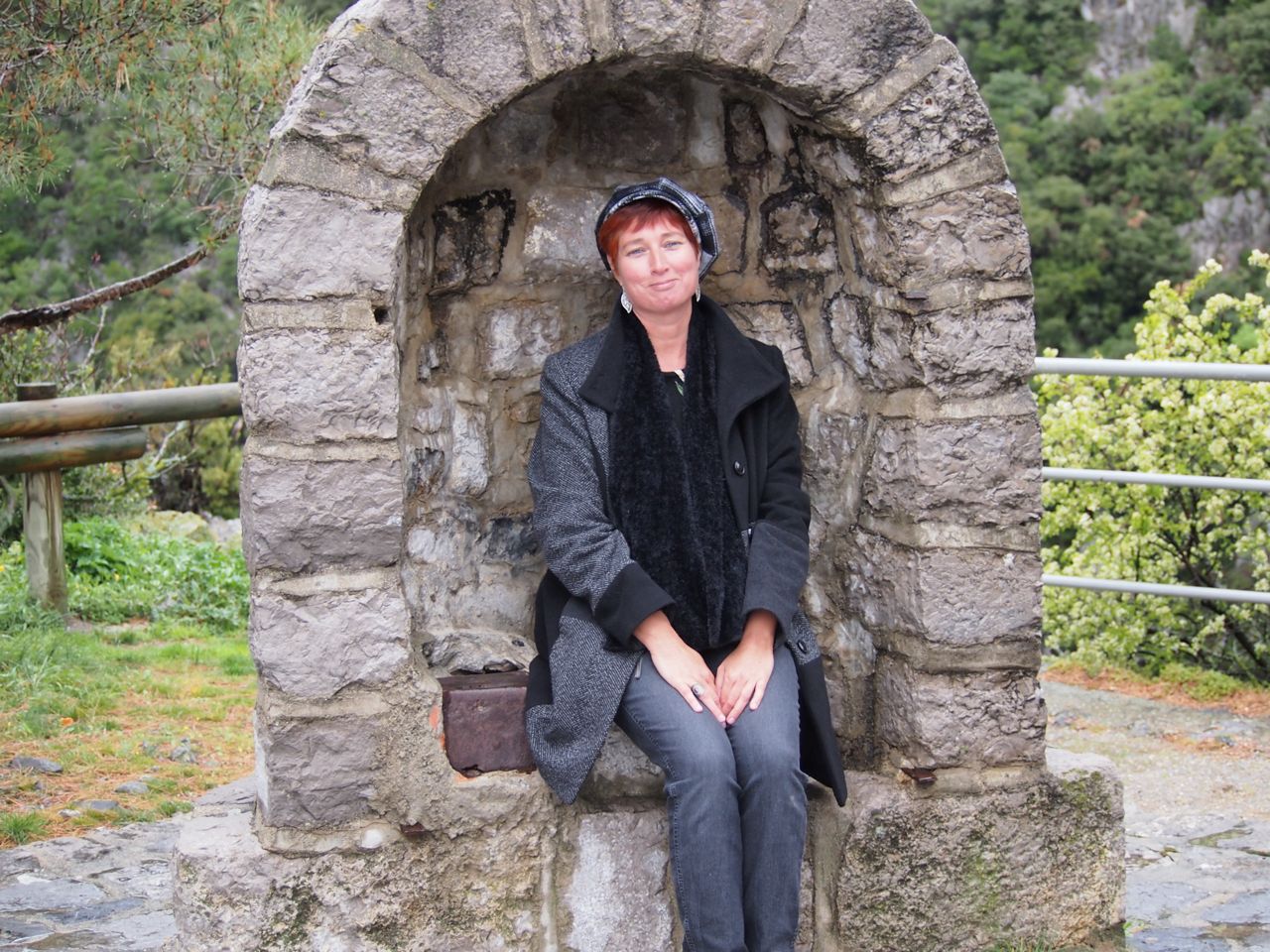 At the Galamus Monastery in France, 2012