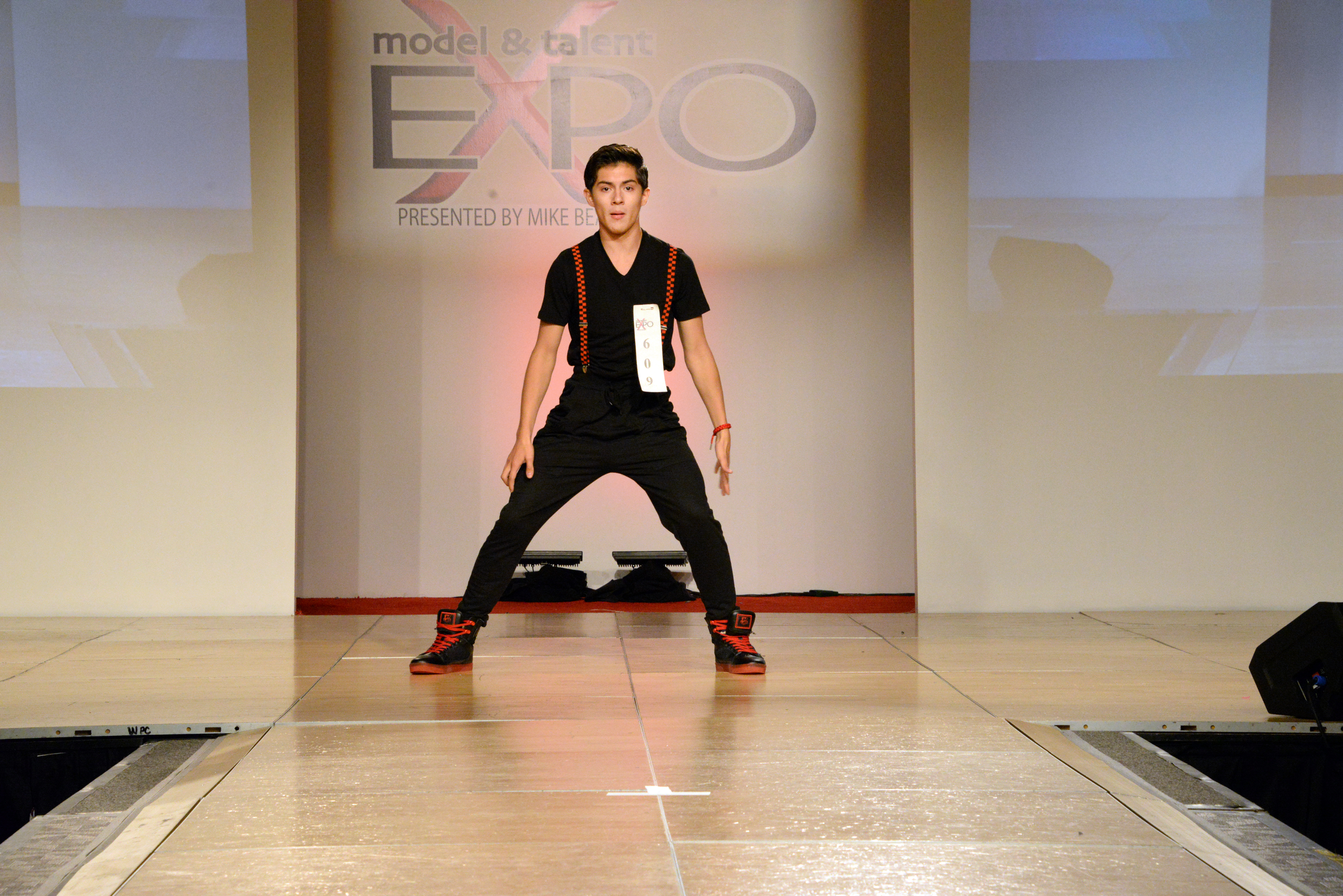 Ryder dancing at the Model and Talent Expo in Dallas TX