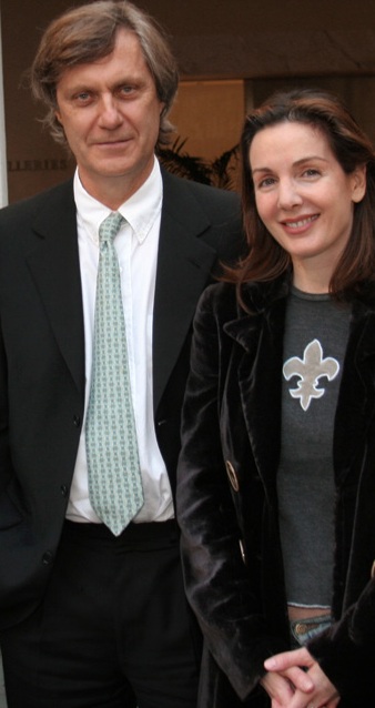 Lasse Hallström and Hélène Cardona attend 