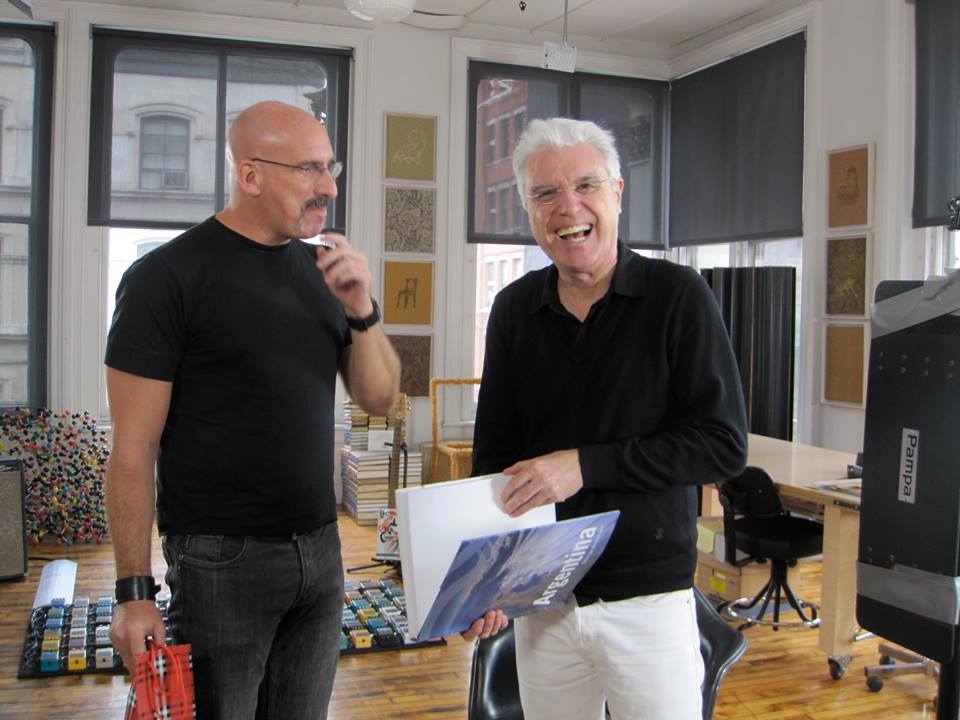 With Singer and Composer David Byrne in New York.