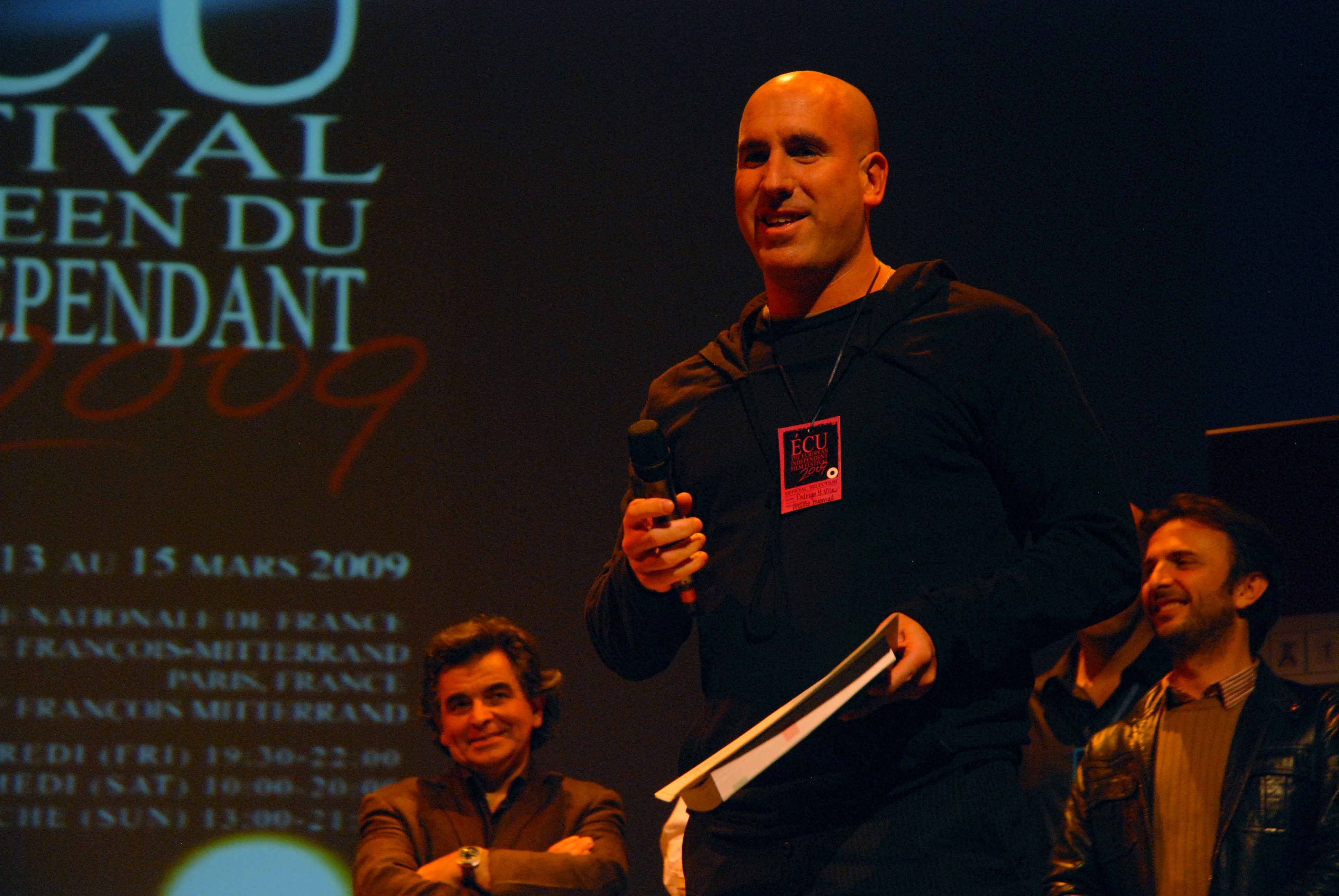 Receiving an Award in Paris, France.