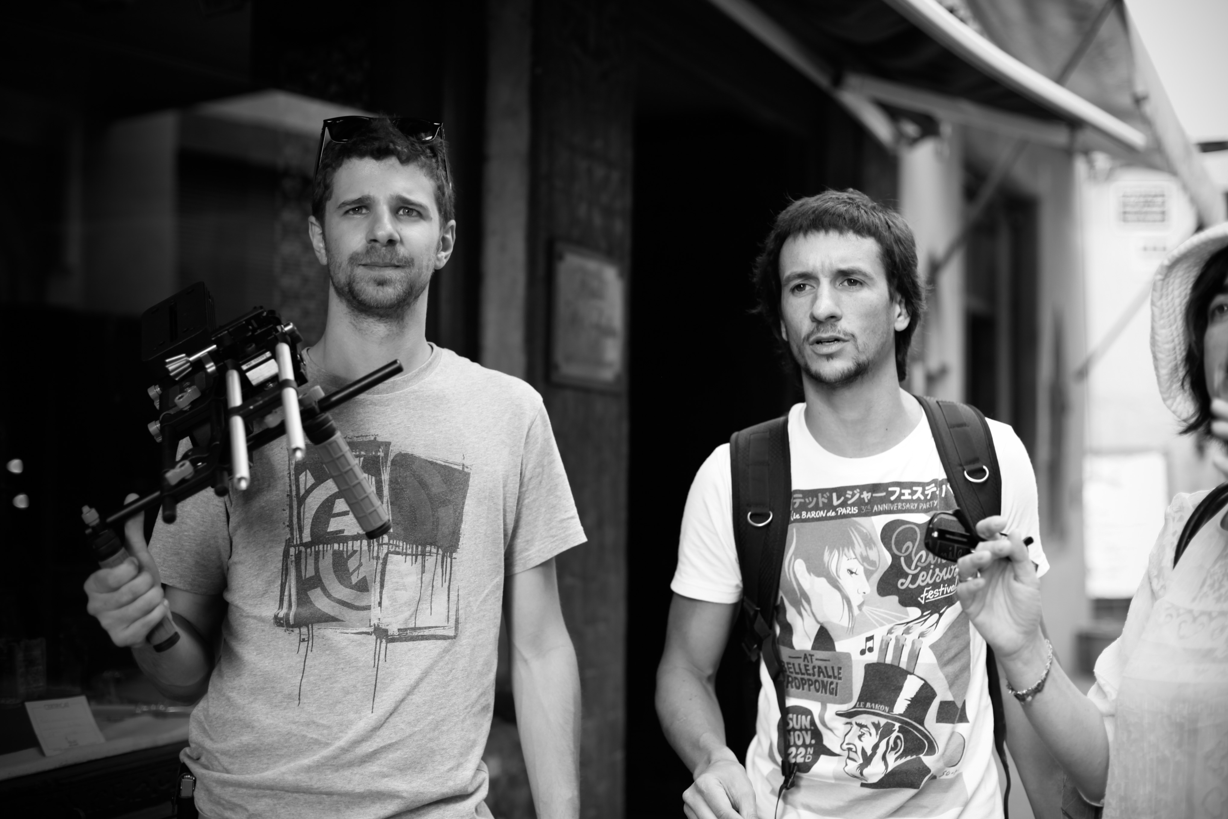 With DOP Diego Ollivier in the shooting of Plot For Peace in Marrakech 2011