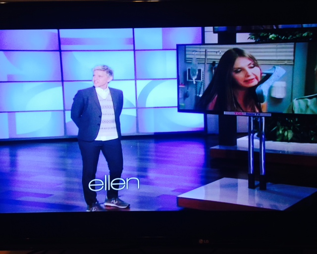 Joyce made it on Ellen!