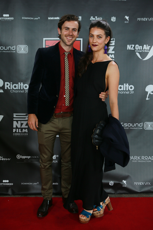Sam Trafford and Raukura Turei at the Rialto Channel NZ Film Awards