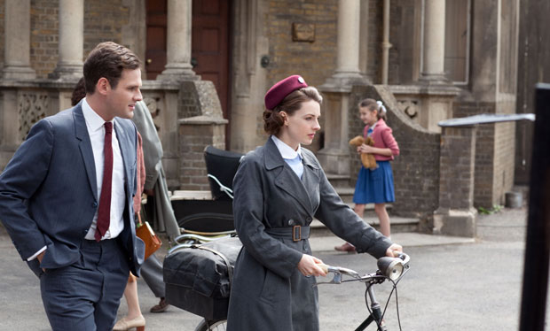 Still of Leo Staar & Jessica Raine in Call the Midwife.