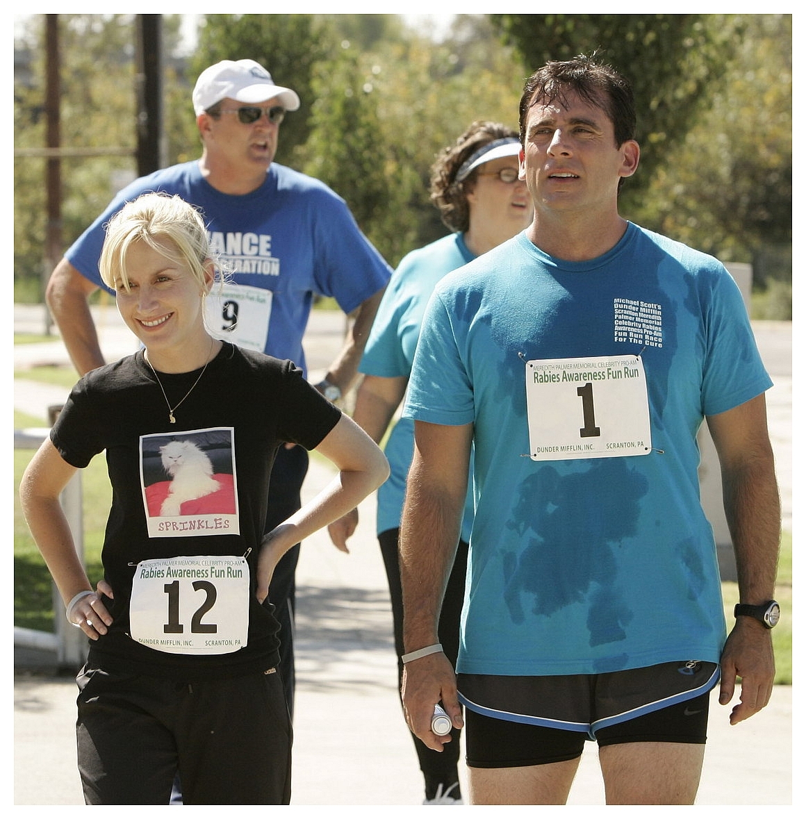 w/ Steve Carell, Angela Kinsey, Phyllis Smith ~ THE OFFICE - FUN RUN