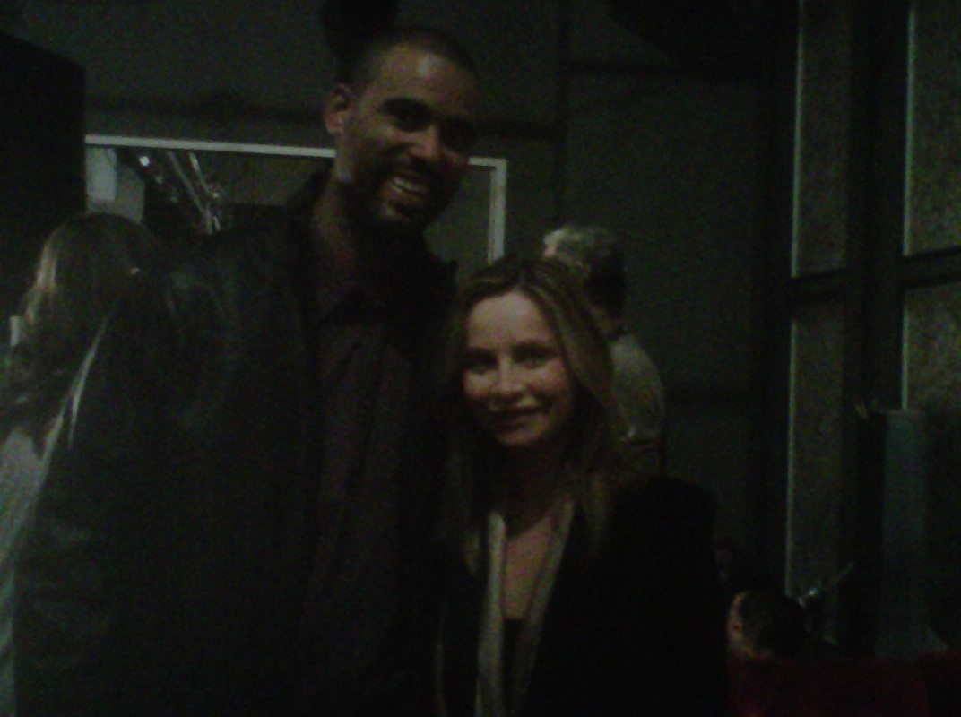 Me and Calista Flockhart on set of Brothers & Sisters