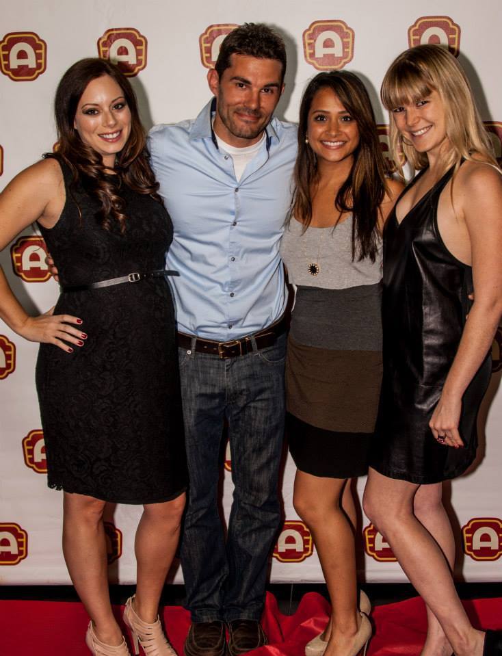 Actors Alicia Bucci Lemley, Oryan Landa, Lara Shah, and Shelby Graham at the Red Carpet Premiere for 