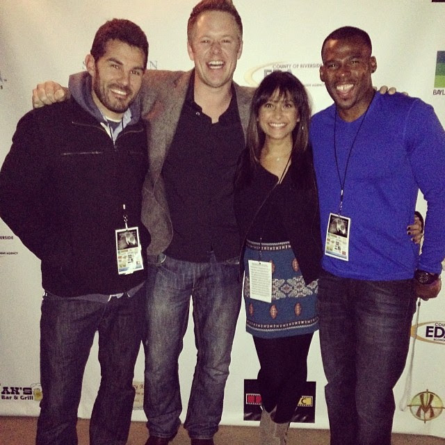 Oryan Landa, Steven Mitchell, Lara Shah, and Maurice Moore at Idyllwild Film Festival showing 