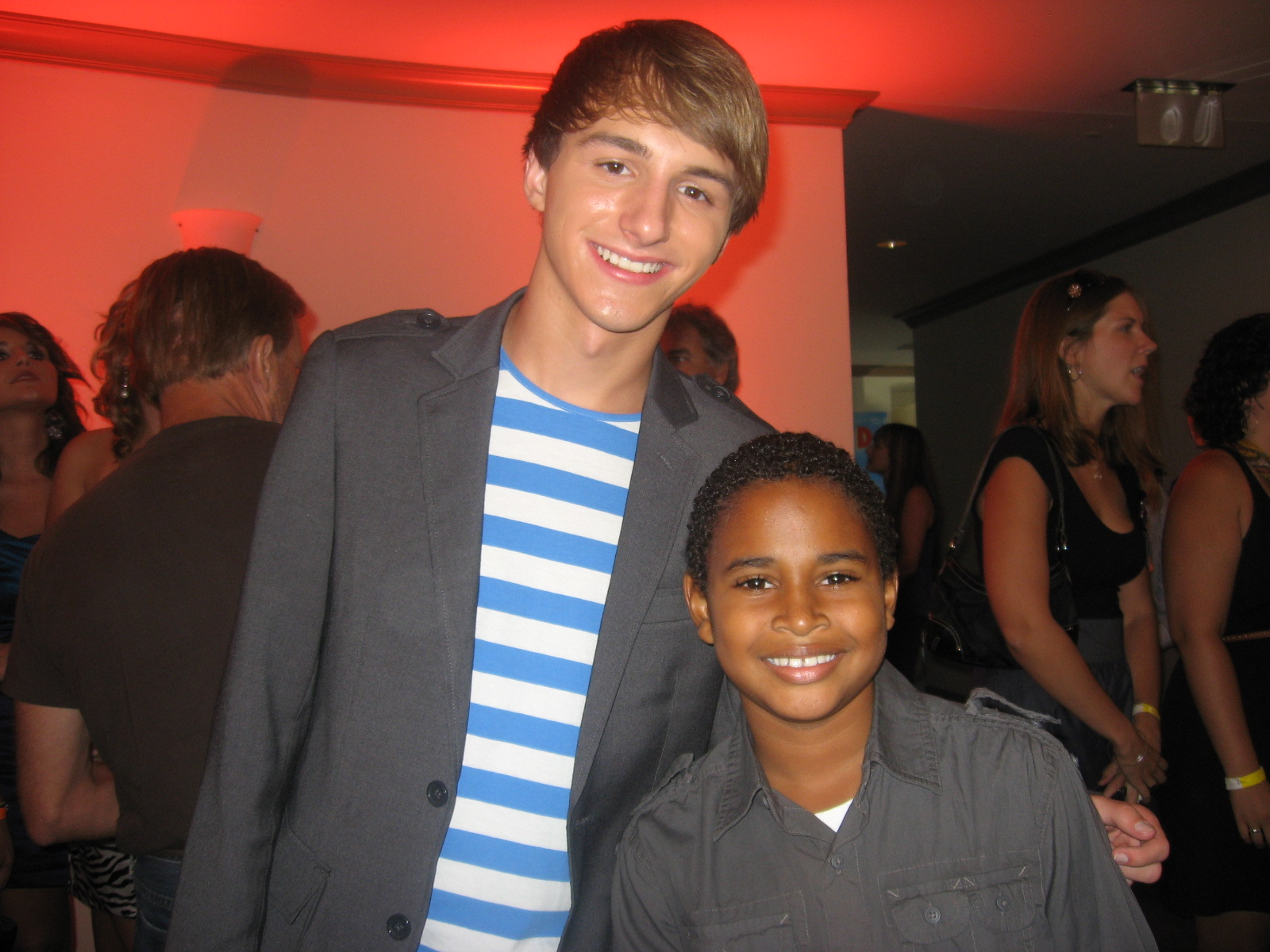 Zechariah Dardaine and Lucas Cruikshank at the 'Fred the movie