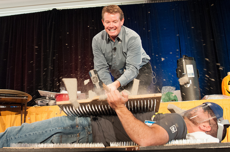 Steve Spangler - Bed of Nails on Extreme Science