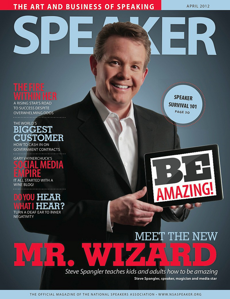 Steve Spangler - Cover / SPEAKER / April 2013