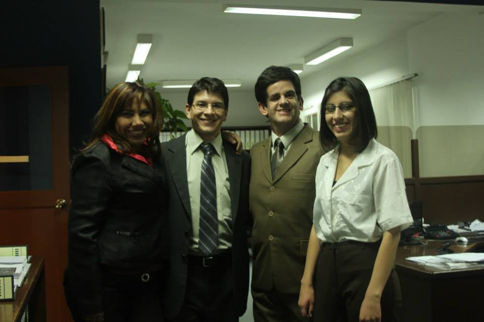 Jacqueline Sandoval, Javier B. Suarez, Rodrigo Soria & Melany Osorio on location of 