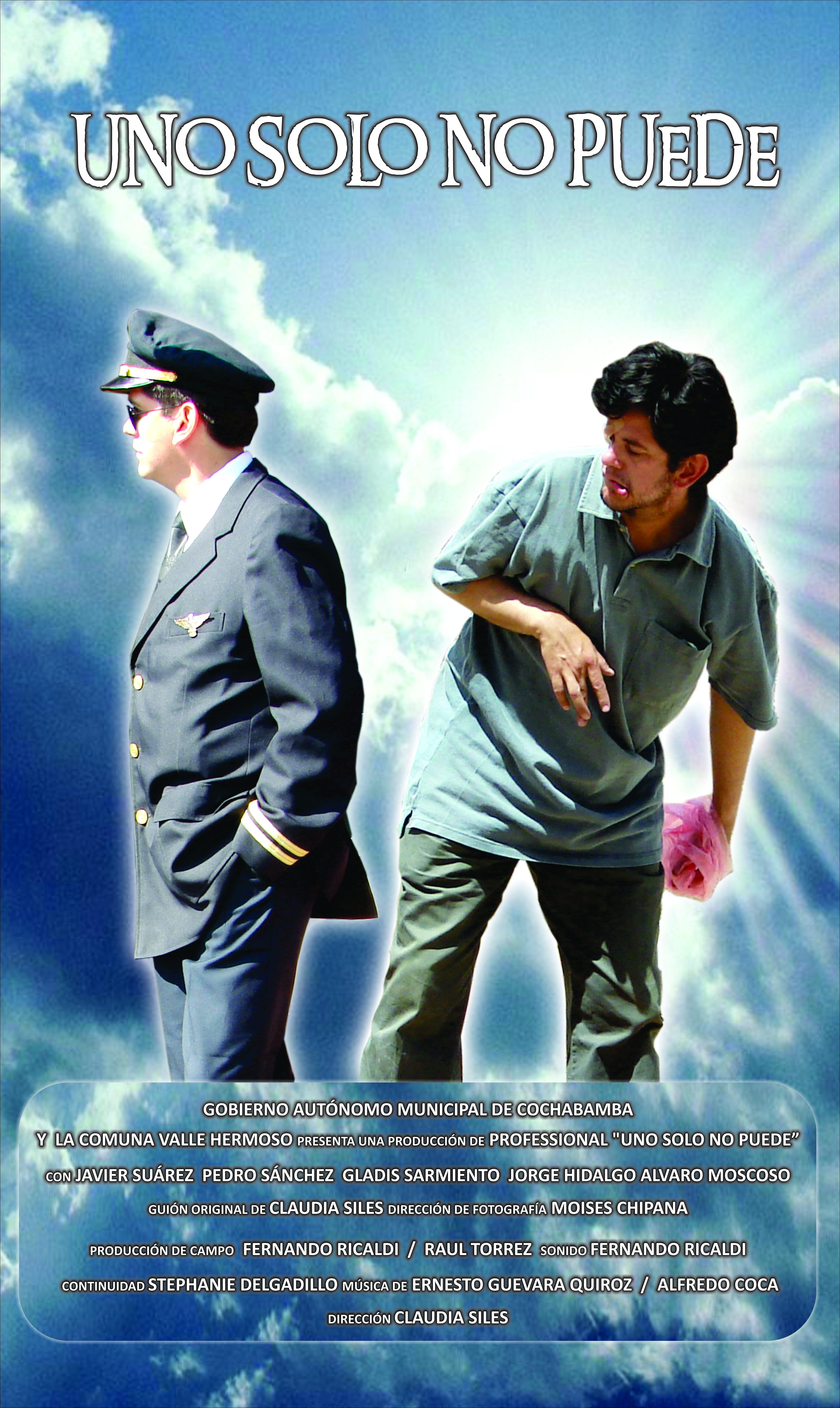 Javier B. Suarez on the dvd cover of Can't do it alone