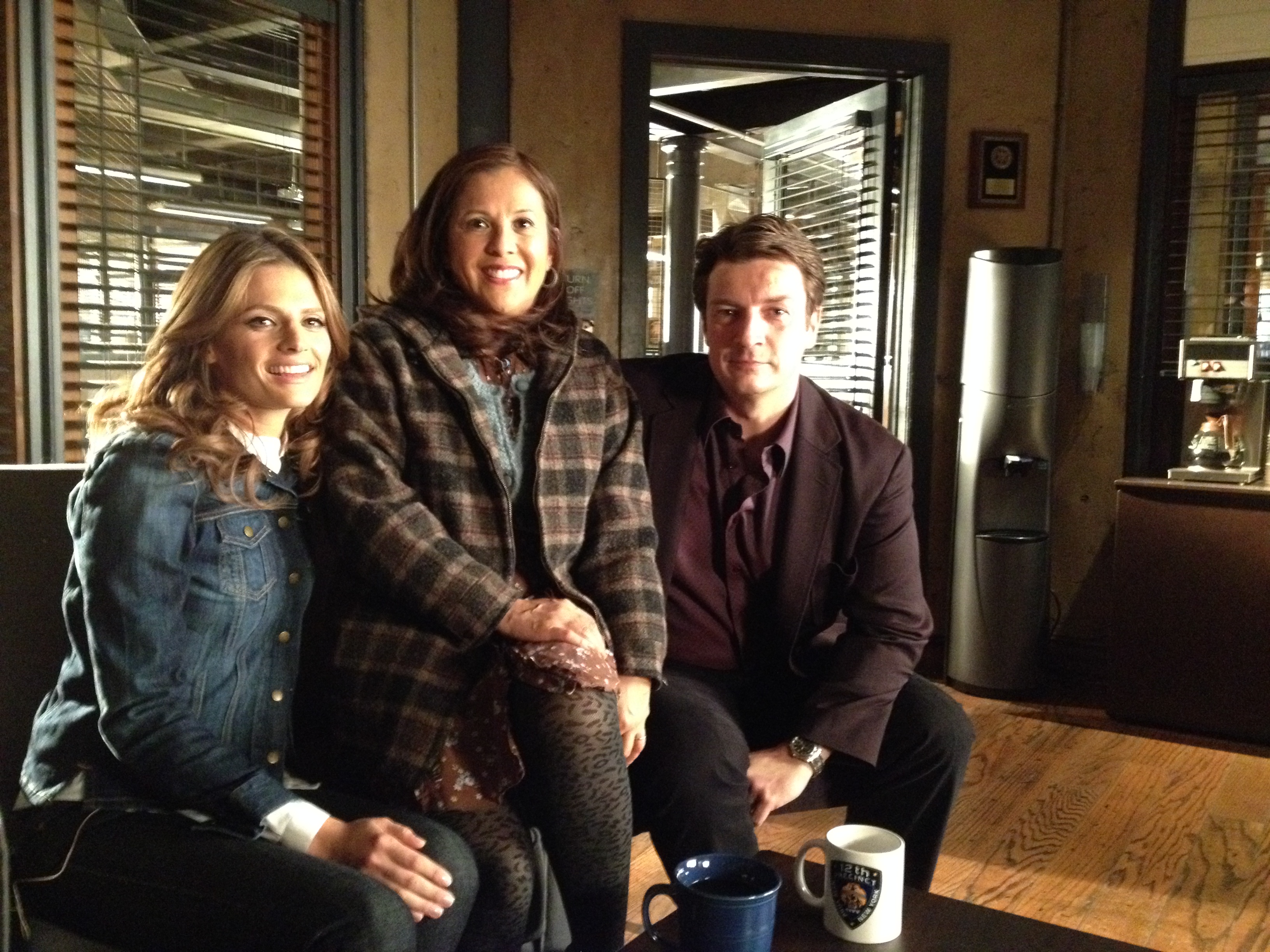 On the set of Castle