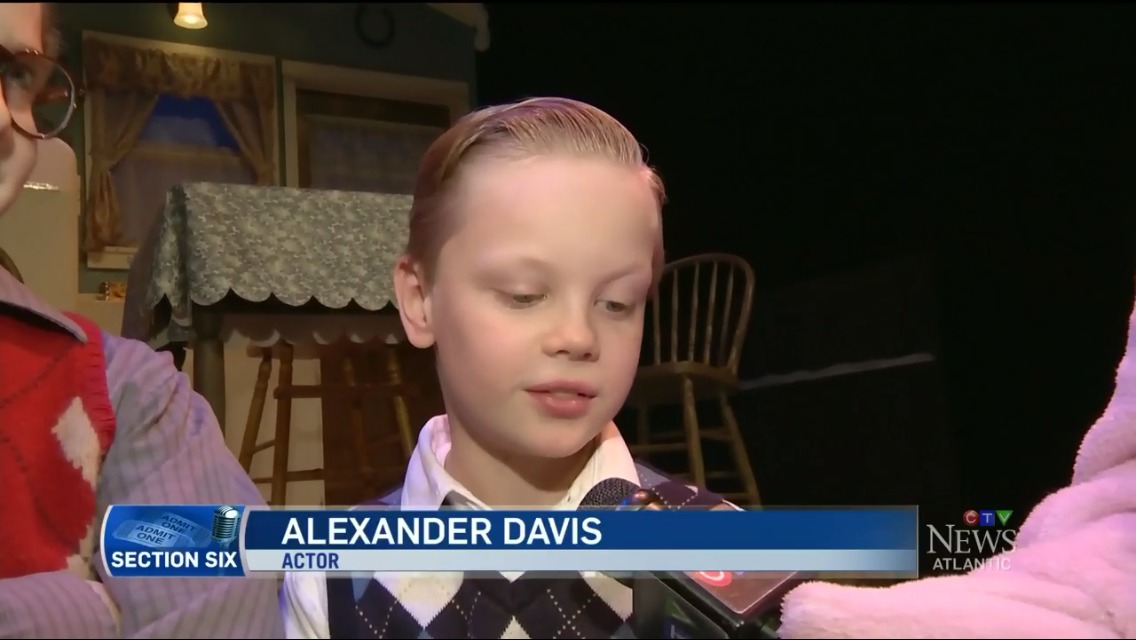 Alexander Davis being interviewed by Ana Almeida on CTV Atlantic News
